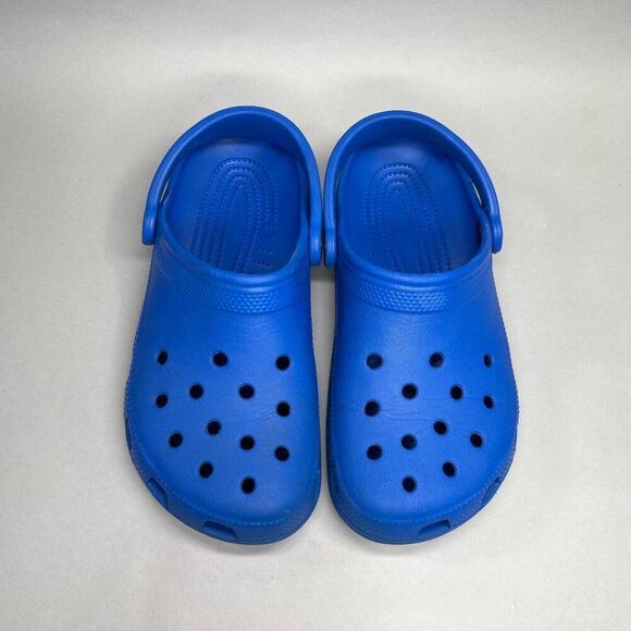 Crocs Classic Clogs Women's 6 Blue Outdoor Activewear Athletic Recovery Sandals - Picture 3 of 11